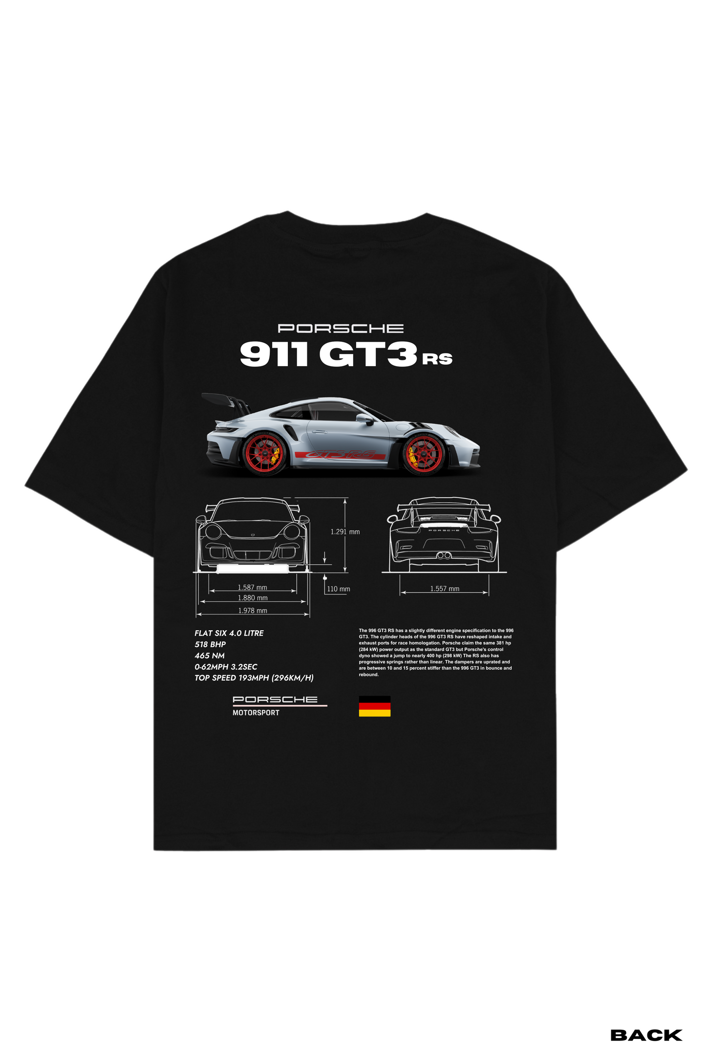 Porsche 911 Oversized Printed Unisex T-Shirt