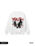 LS YOUTH WHITE SWEATSHIRT