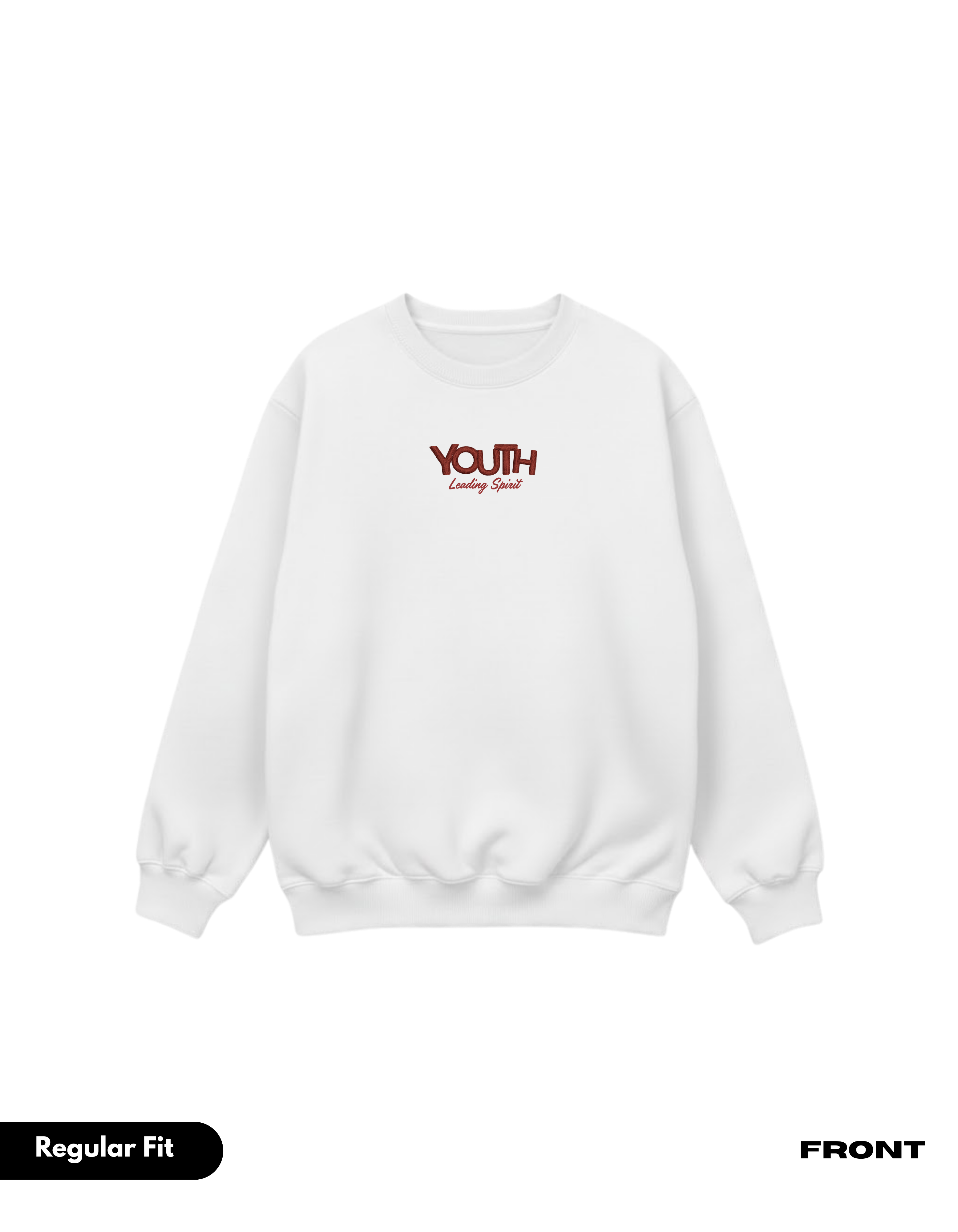 LS YOUTH WHITE SWEATSHIRT