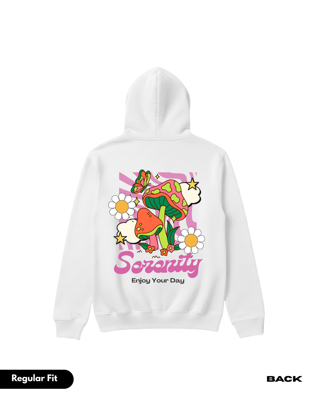 LS SERENITY WHITE HOODIE