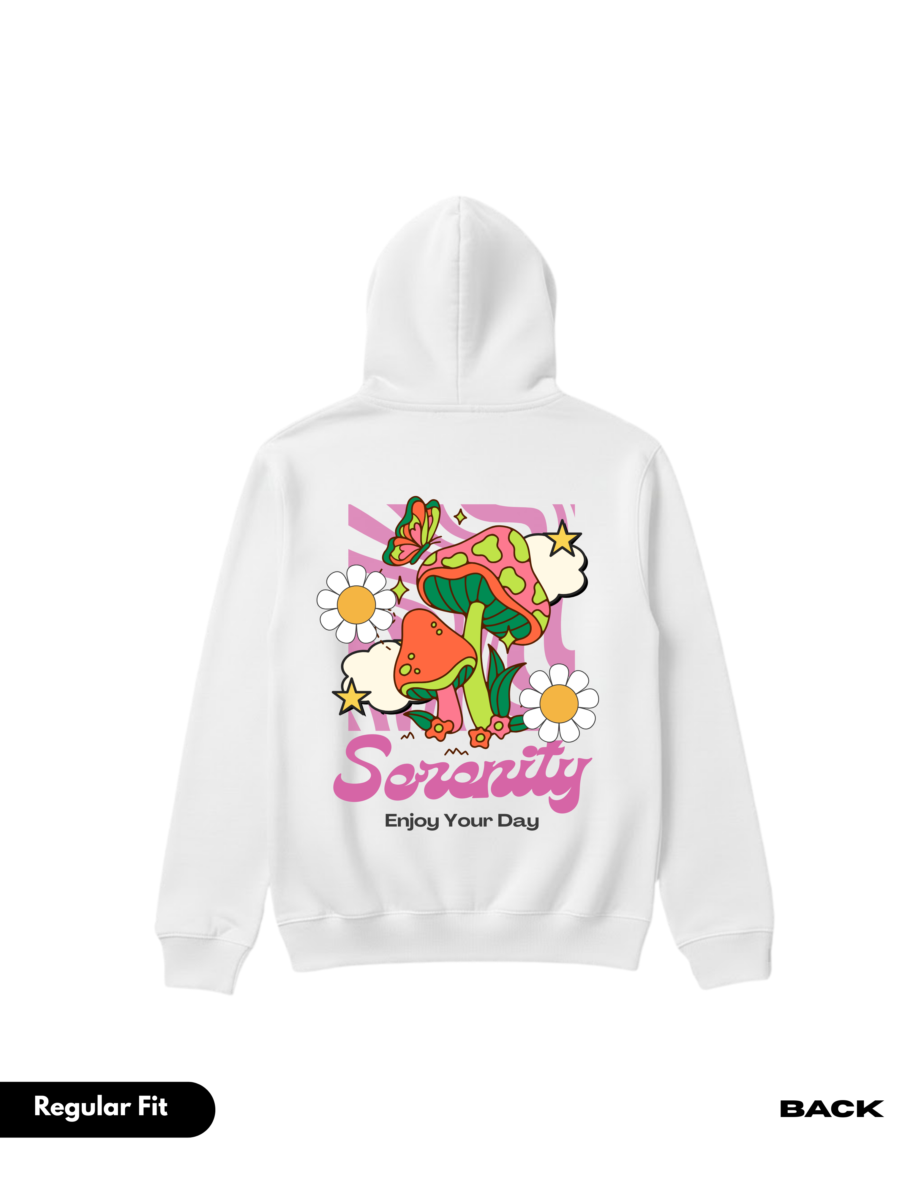 LS SERENITY WHITE HOODIE