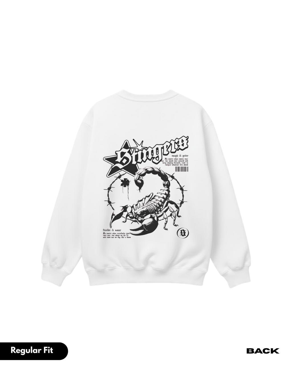 LS STINGERS WHITE SWEATSHIRT