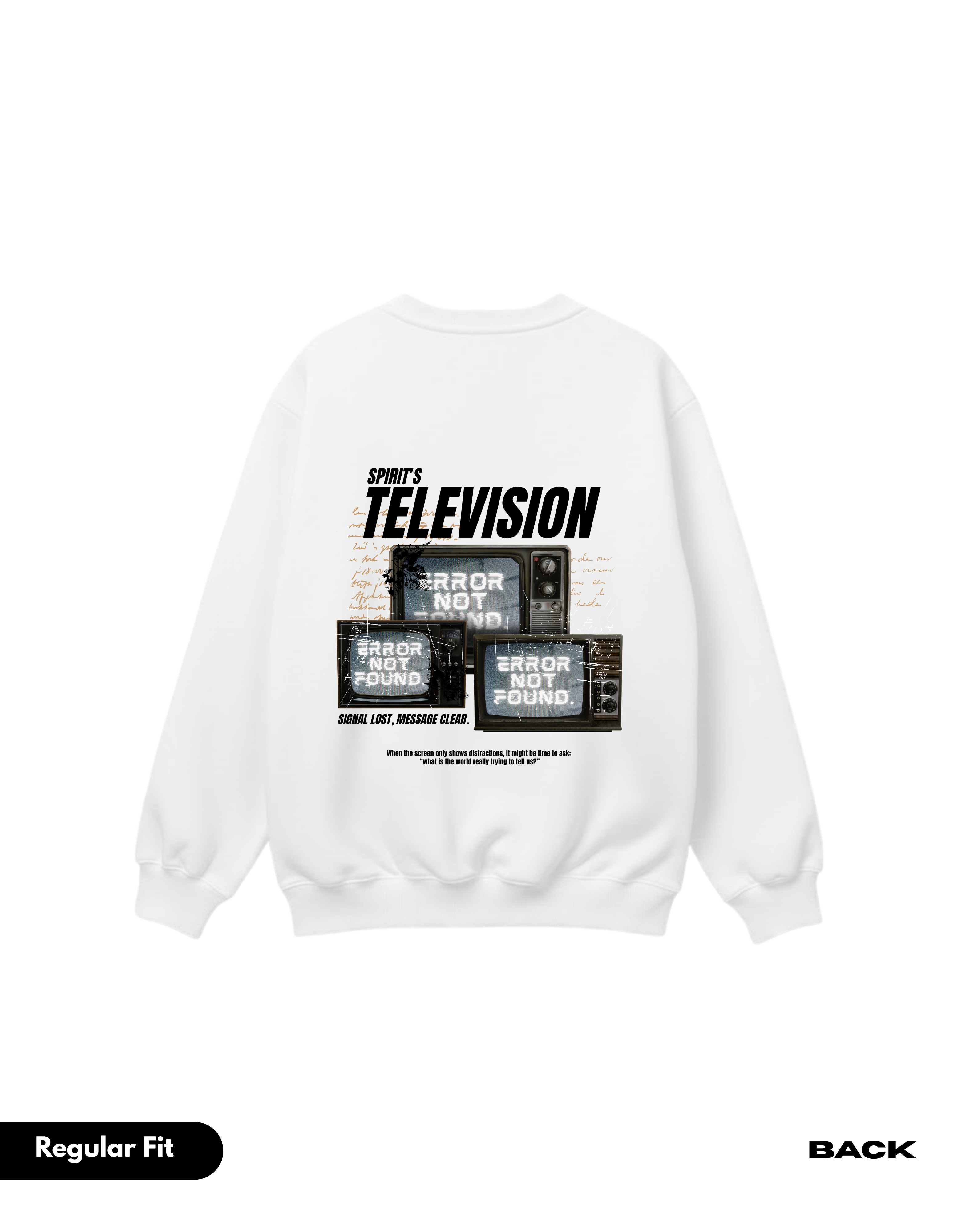 LS SIGNALS WHITE SWEATSHIRT