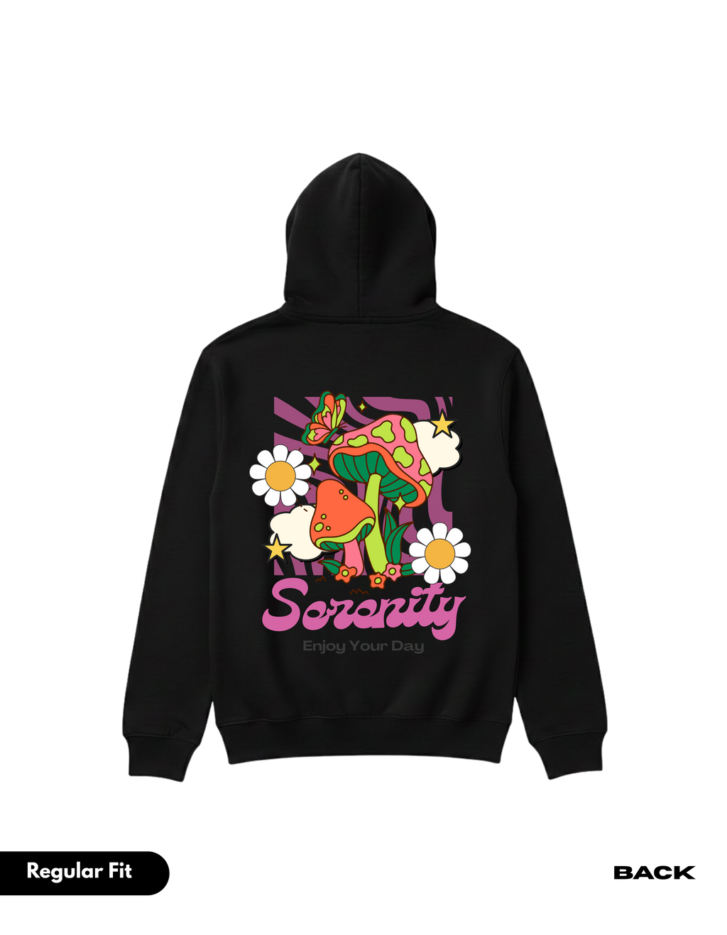LS SERENITY BLACK HOODIE