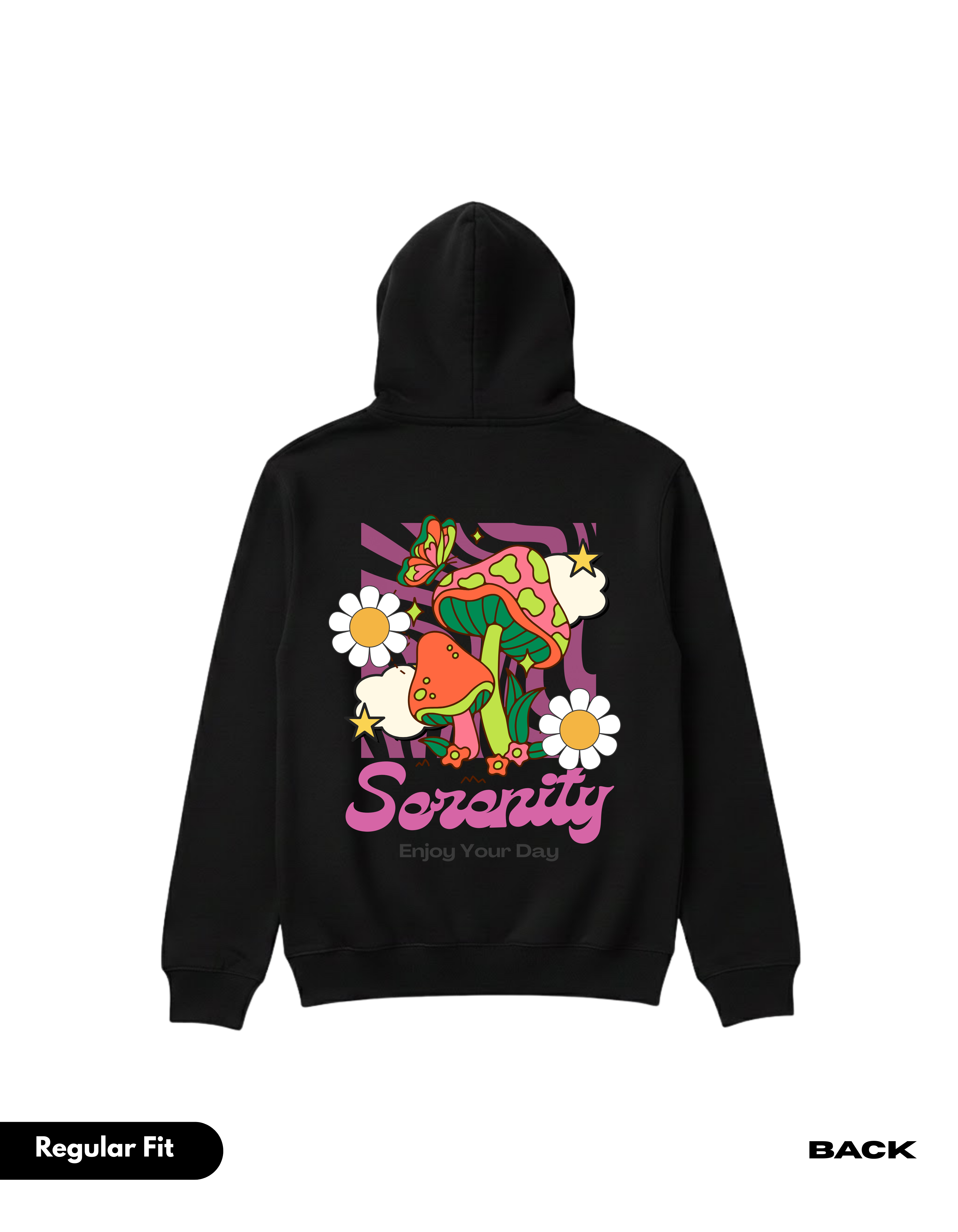 LS SERENITY BLACK HOODIE