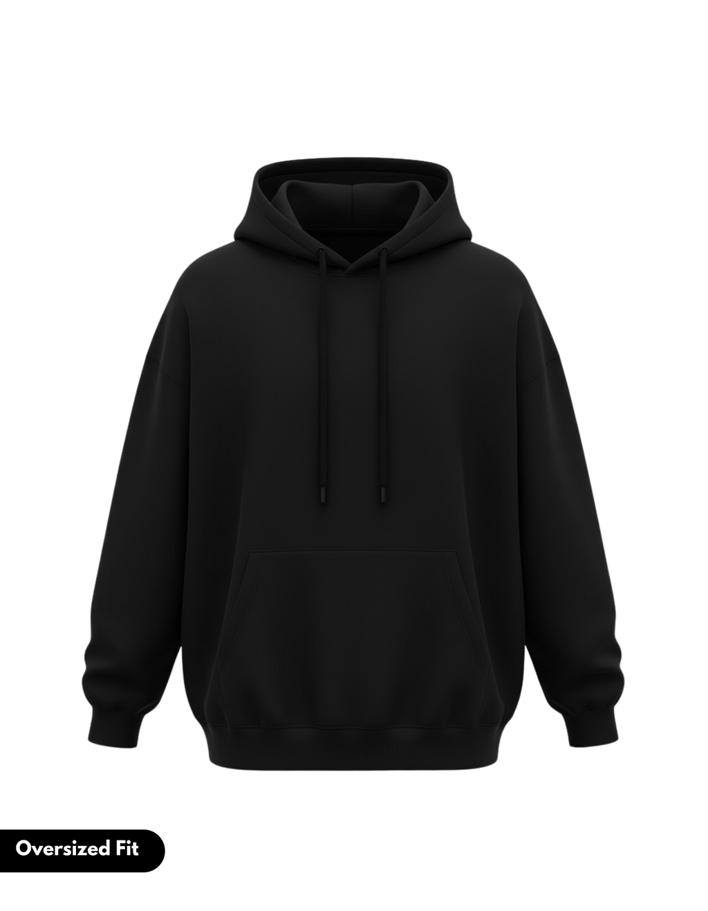 Black Oversized Hoodie | 430GSM