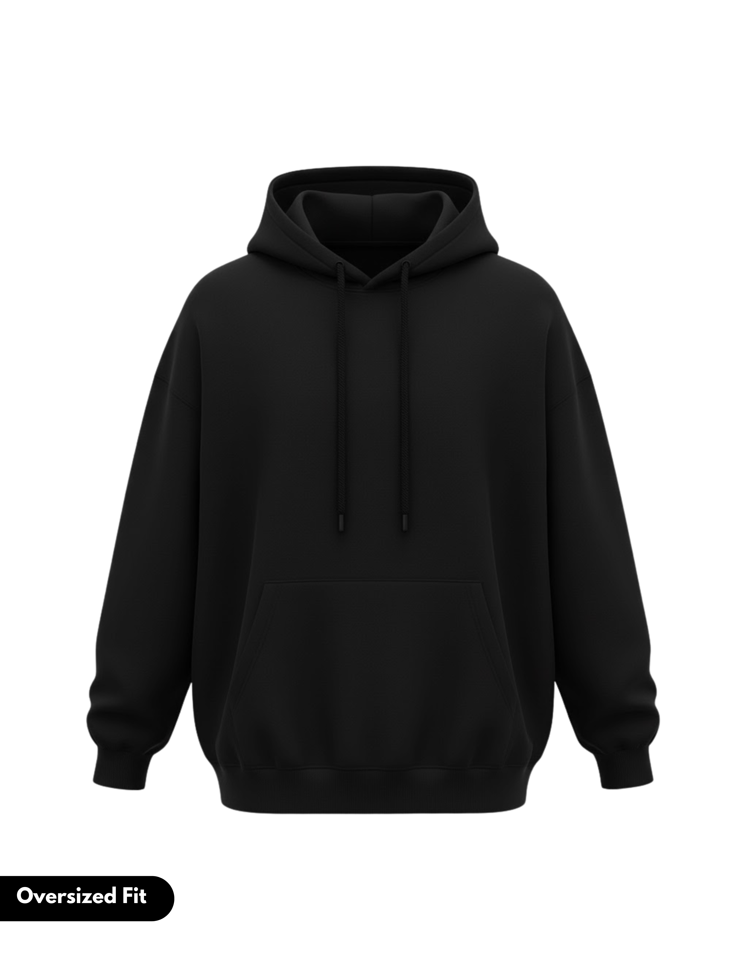 Black Oversized Hoodie | 430GSM