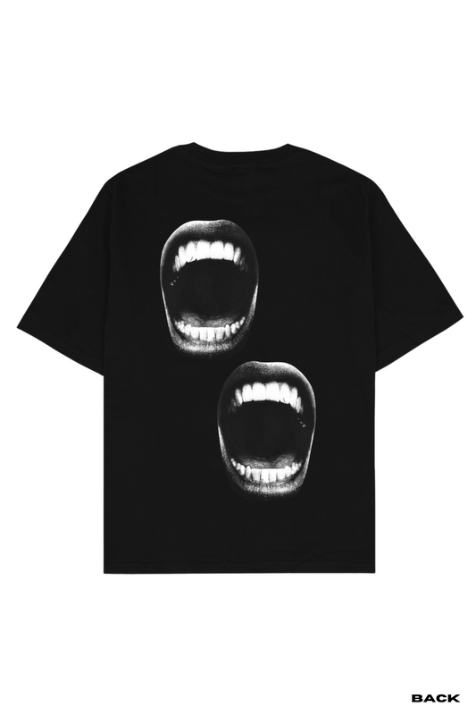 OpenMouths Oversized Printed Unisex T-Shirt