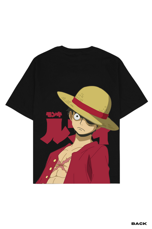 Luffy Buddy Oversized Printed Unisex T-Shirt