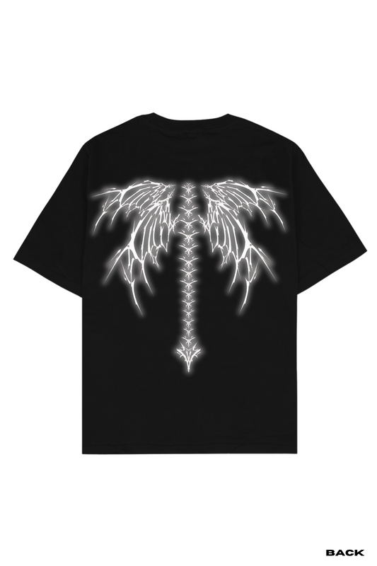Y2K Wings Oversized Printed Unisex T-Shirt