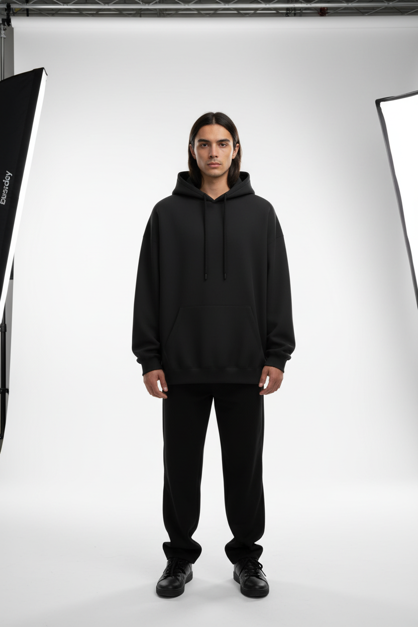 Front view studio photoshoot